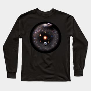 SOLAR SYSTEM AND LOCAL GALAXIES Long Sleeve T-Shirt